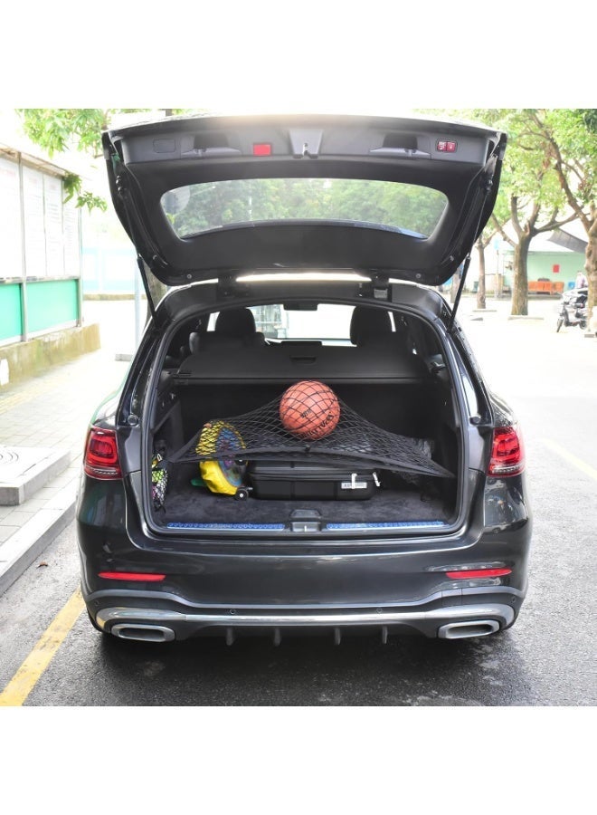 jaexest Truck Bed Cargo Net Organizer – Elastic Envelope Style Rear Trunk Mesh Cargo Net with ABS Hooks for Pickup Truck, SUV, and Car Accessories - Image 5